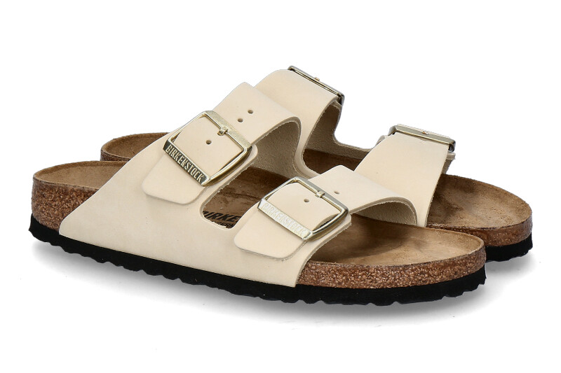 Birkenstock mules ARIZONA SCHMAL NUBUK- ecru