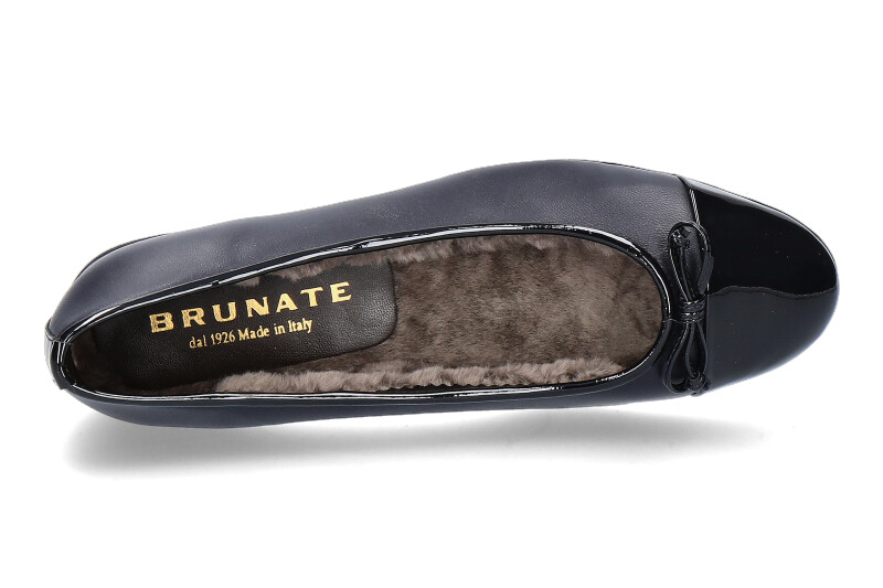 Brunate ballerina lined PIA SOFTLACK NAPPA BLU