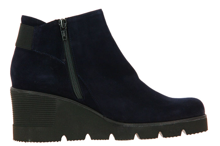 Brunate wedge ankle boots NEON CAMOSCIO BLU