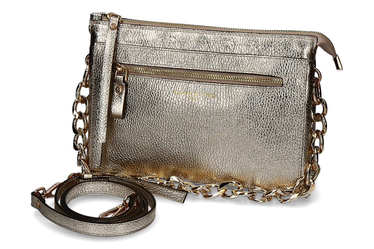 Gianni Notaro handbag- platinum/ gold