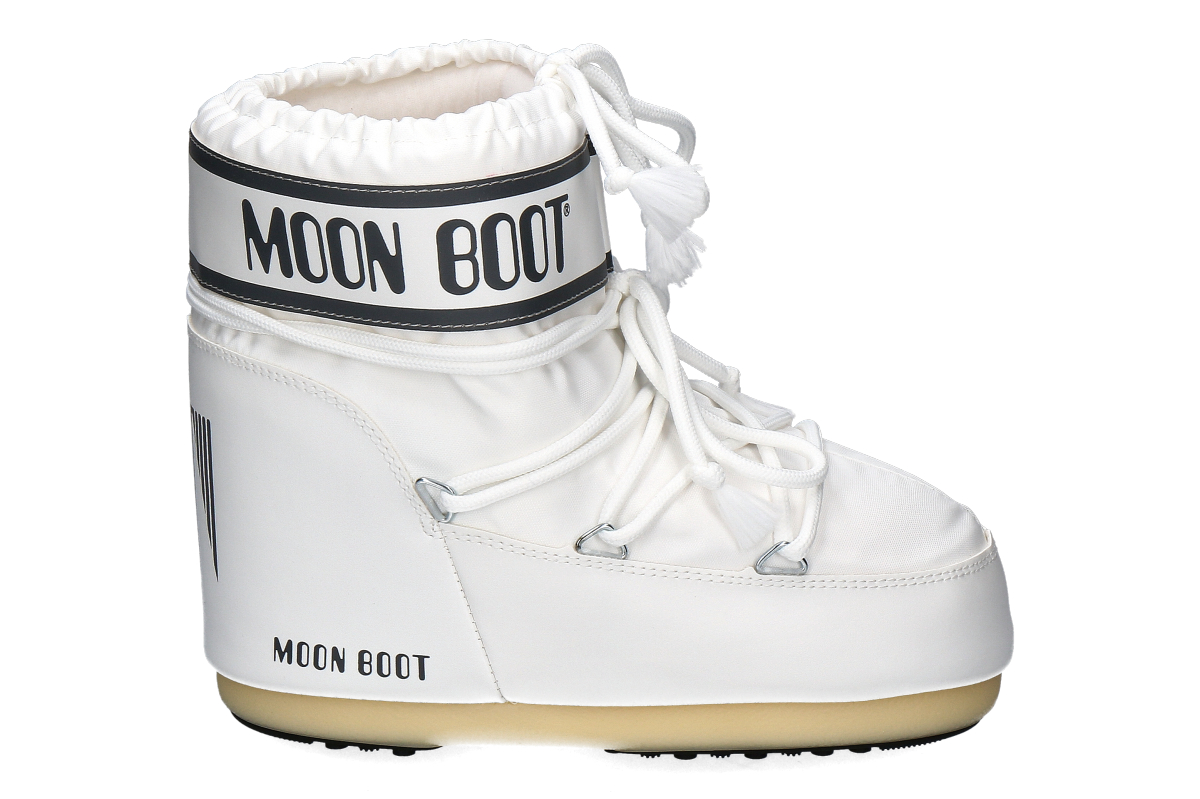 Moon Boot Bootie ICON LOW NYLON - white moro/weiss