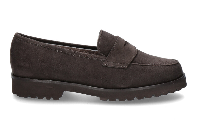 Unützer slipper lined CAMOSCIO AFRICA AGNELLO NUTRIA