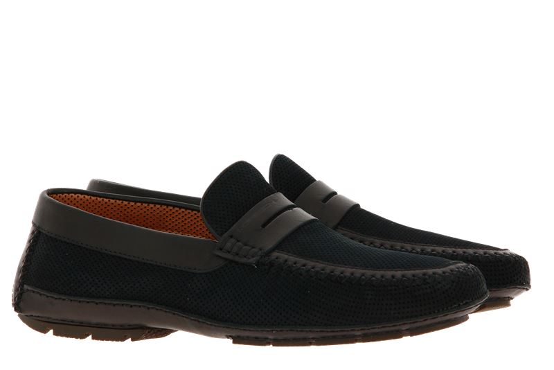 Moreschi moccasin BAHAMAS PERFORATO NERO