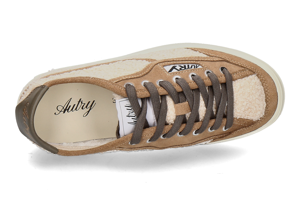 Autry Damen- Sneaker WINDSCAPE LOW TEDDY JE01- natural_232900573_4