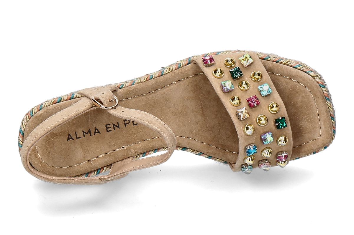 Alma en pena Plateau- Sandale V266103 SUEDE- sand_282900155_5