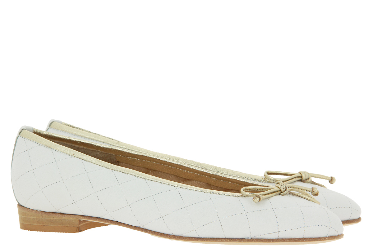 Lorbac Ballerina MEFY QUILTED WHITE ORO