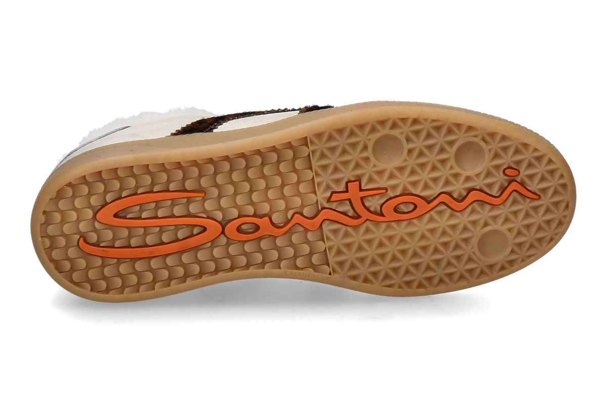 Santoni Damen-Sneaker gefüttert OLY NAPPA PONY-beige_232200110_5