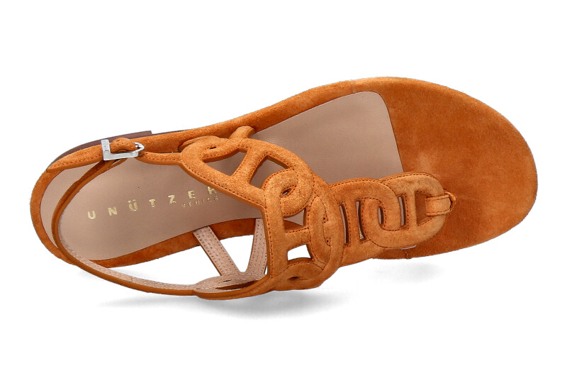 Unützer sandals VELOURS ORANGE