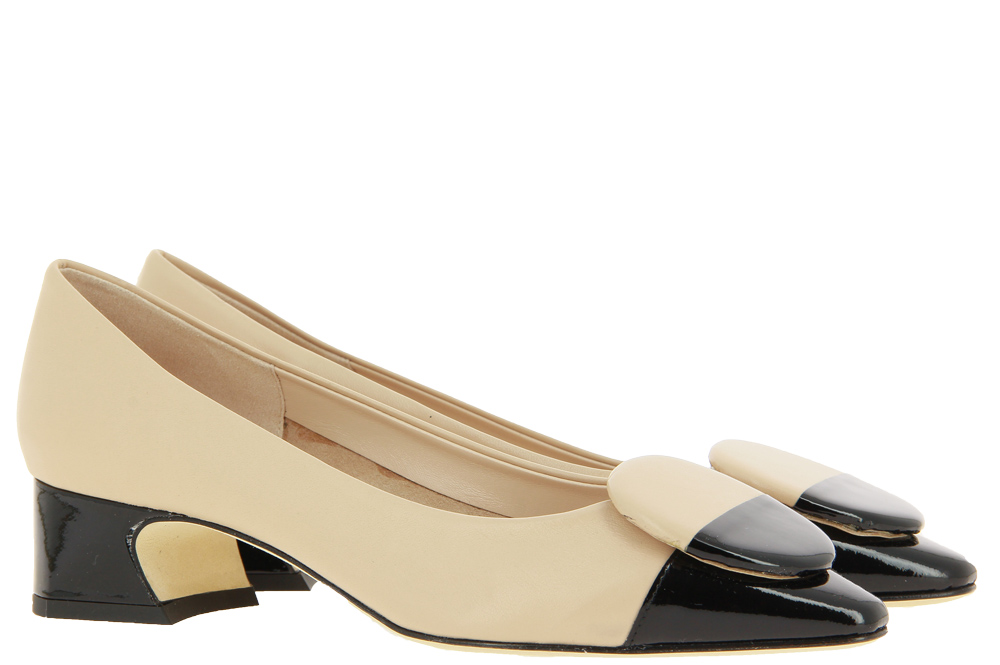 Status pumps IMPERO CREAM VERNICE NERO