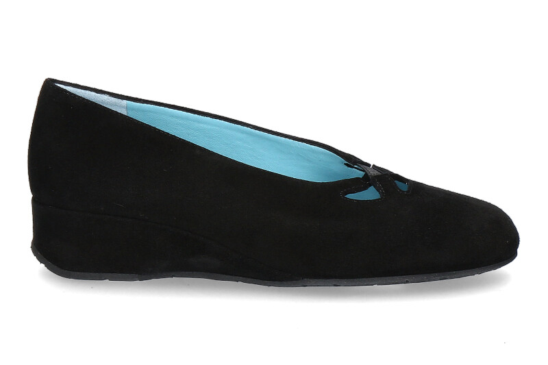 Thierry Rabotin wedge ballerina CAMOSCIO NERO STRETCH