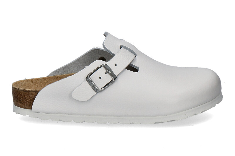 Birkenstock mules BOSTON NORMAL NATURLEDER WEIß