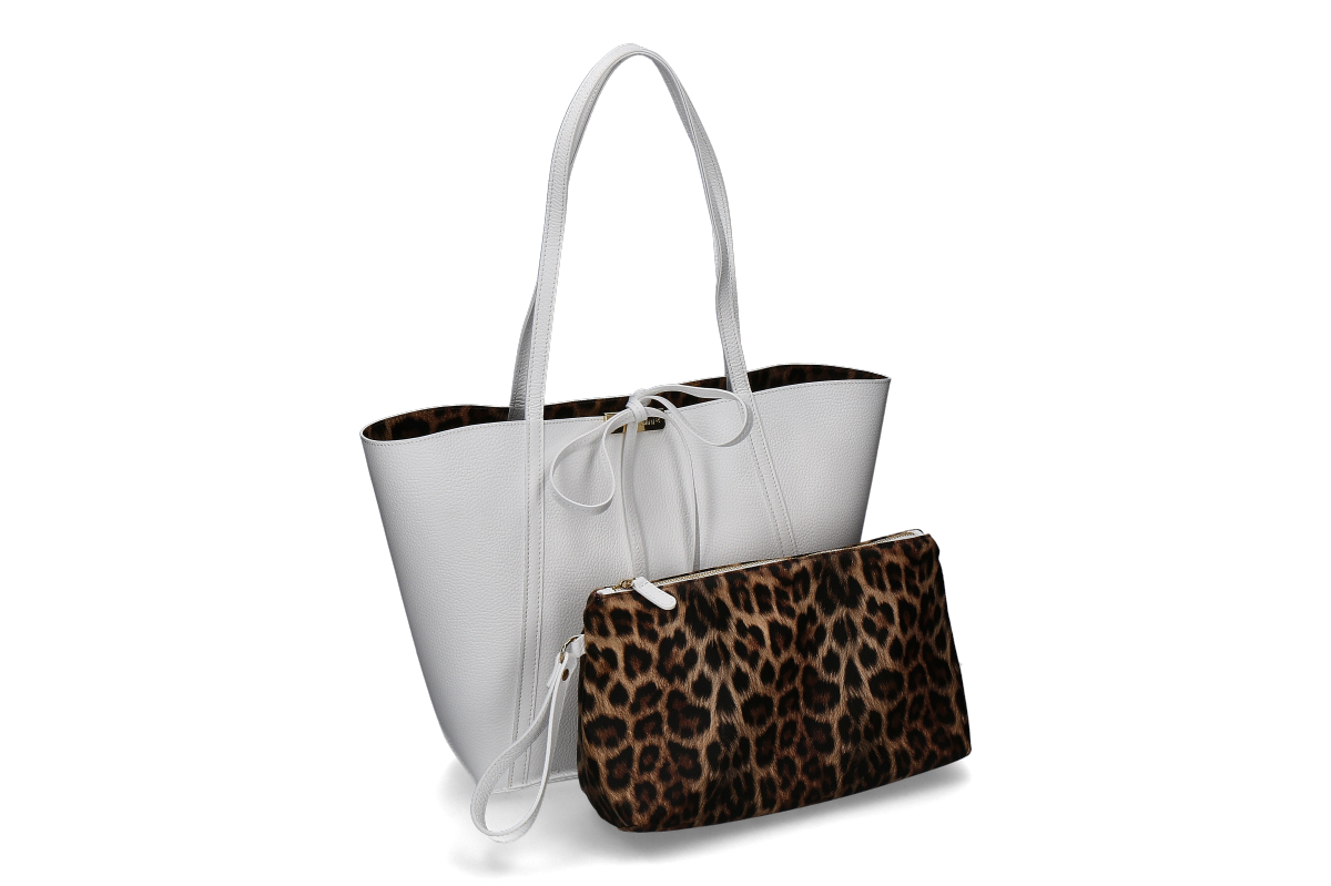 Braccialini Shopper DOUBLE- bianco/ white