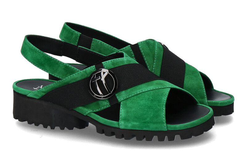 Thierry Rabotin sandals SAMUELA CAMOSCIO GREEN