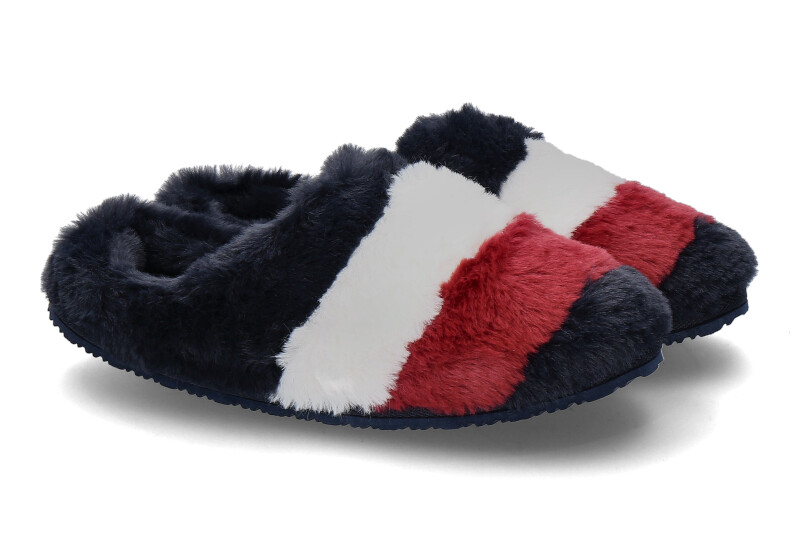 Tommy Hilfiger women's house shoes FLAG FUR HOME SLIPPER