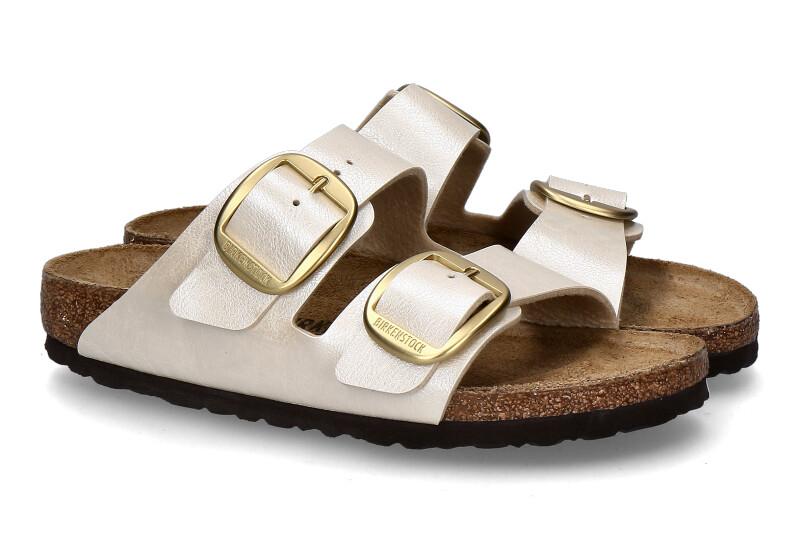 Birkenstock mules ARIZONA SCHMAL BIG BUCKLE- pearl white