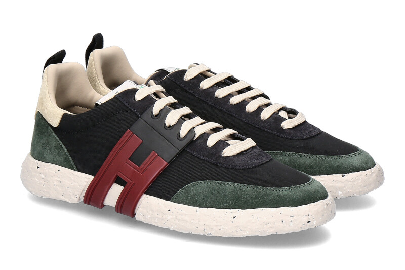 Hogan sneaker ALLACCIATO NERO VERDE