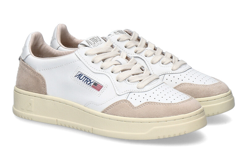 Autry sneaker LS33 LOW LEATHER SUEDE WHITE