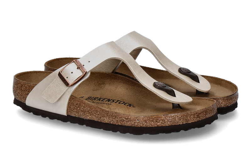 Birkenstock mules GIZEH PEARL WHITE NORMAL