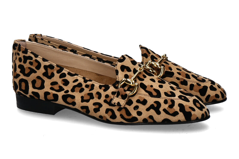 ScarpaRossa slipper LEOPARDINO BEIGE NERO