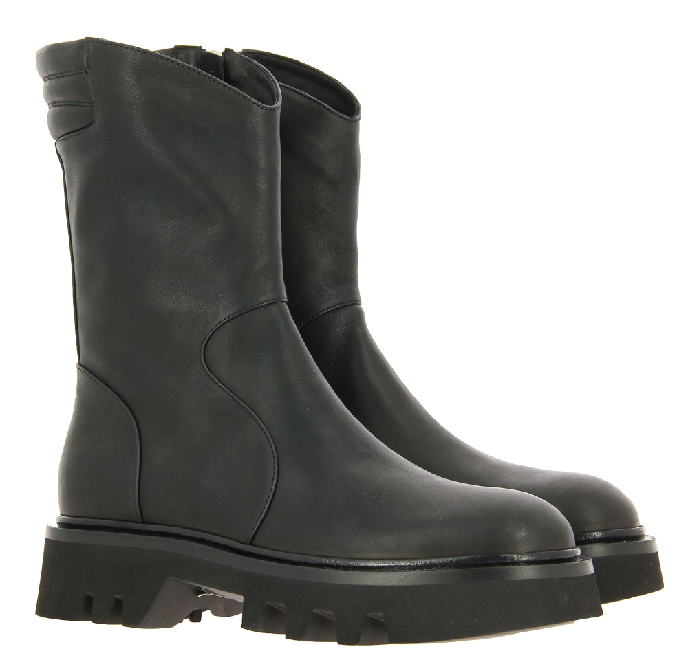 Pomme d' Or ankle boots SETA NERO GOMMA NERA