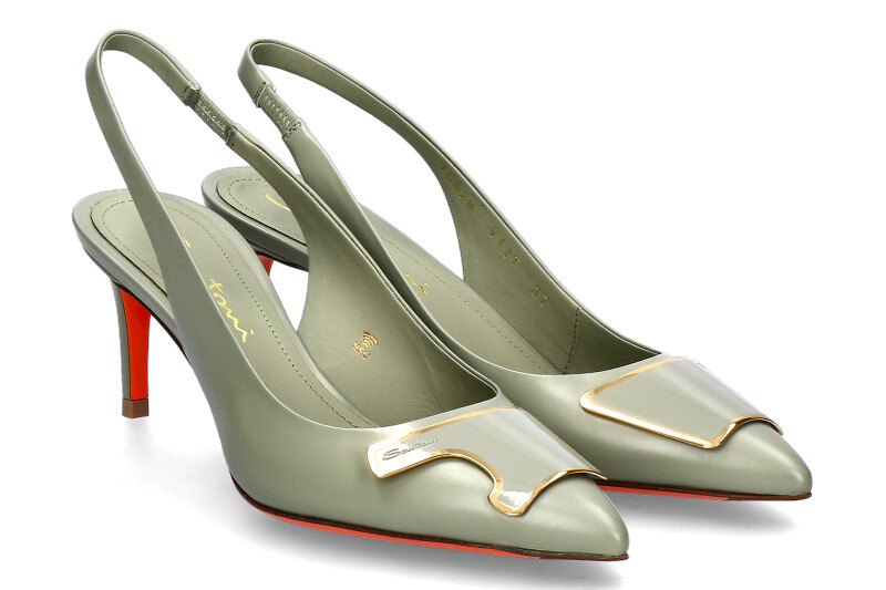 Santoni sling pumps SIBILLA NAPPA- mint