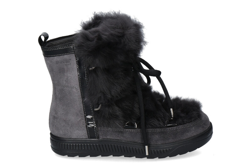 Oscar Sport fur boots ANET-SHORT GRIGIO