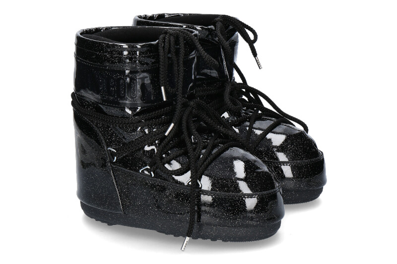 Moon Boot snow boot ICON LOW GLITTER- black