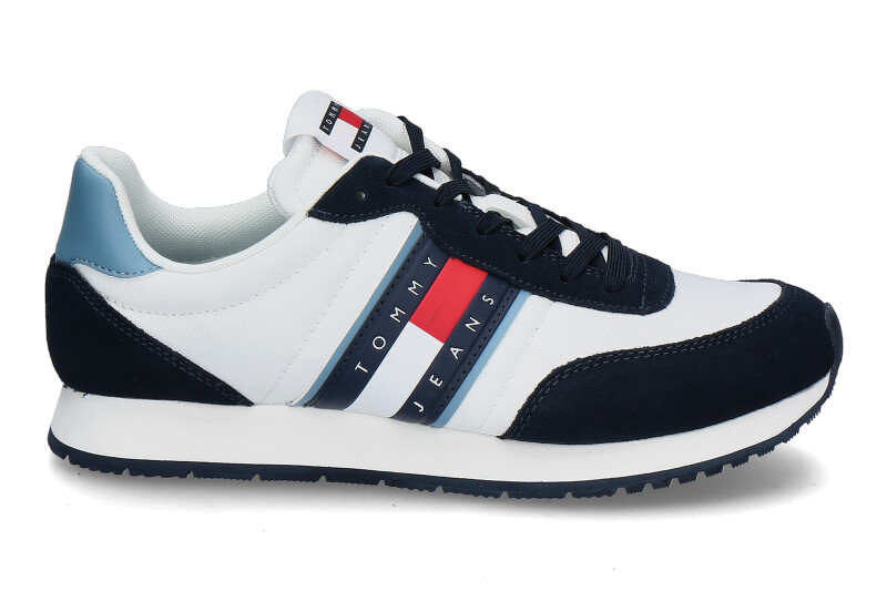 Tommy Hilfiger men's sneaker TJM RUNNER- skyscrape blue/white