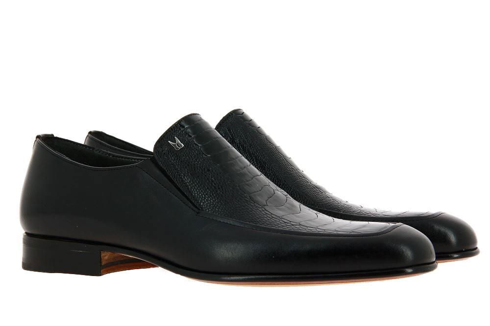 Moreschi slipper LAMB CUOIO NERO