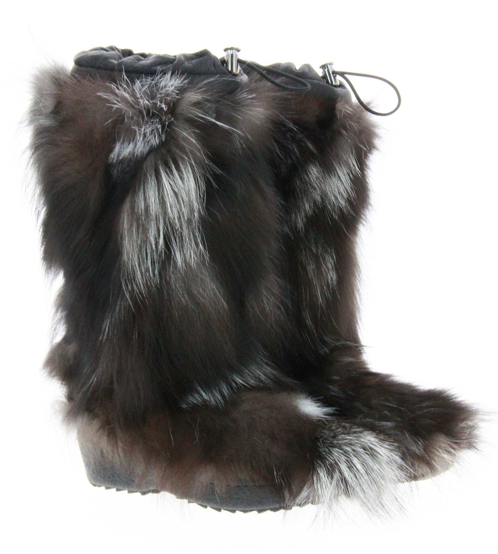 Oscar Sport fur boots PENELOPE NERO-SILVER