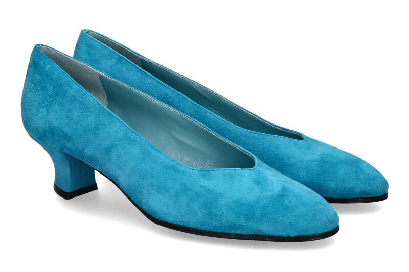 Thierry Rabotin pumps ROSE CAMOSCIO WATER BLUE