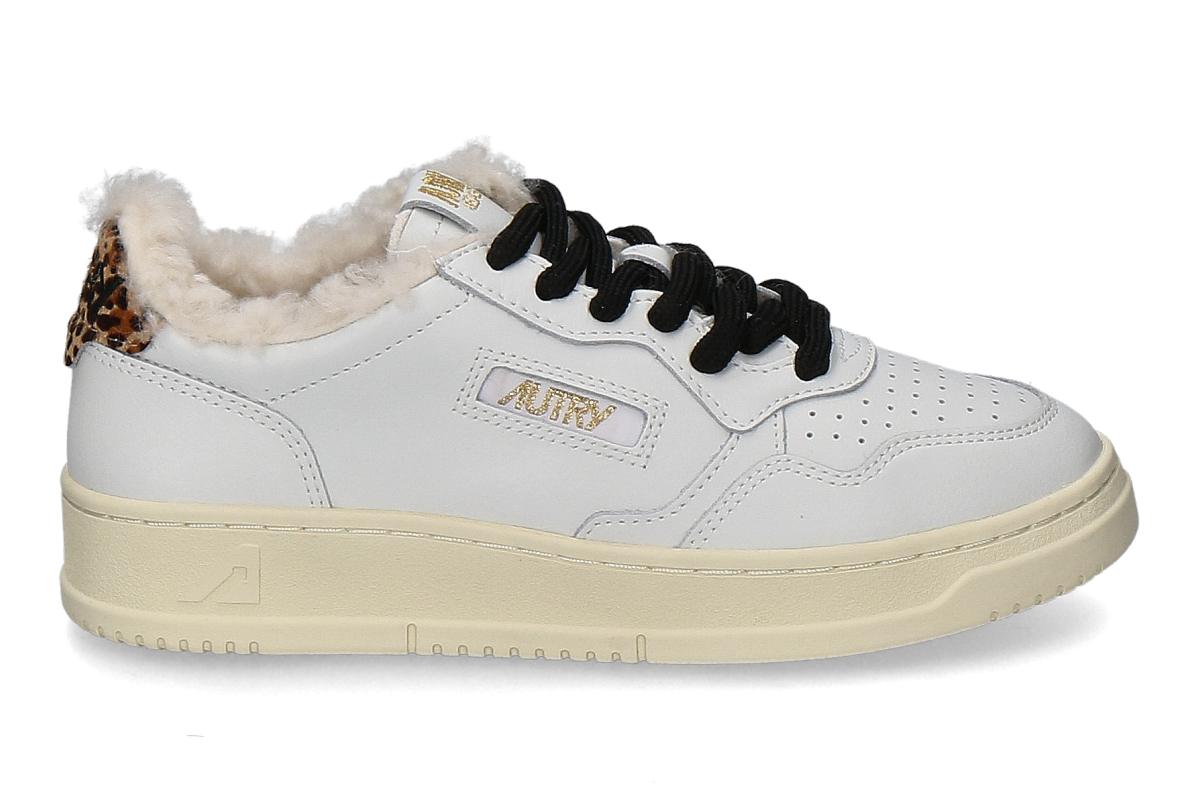 Autry women's lined sneaker MEDALIST LEO SHEARLING OC02 - White