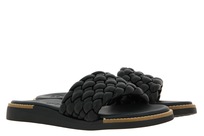 Paul Green mules SOFTBRAID BLACK