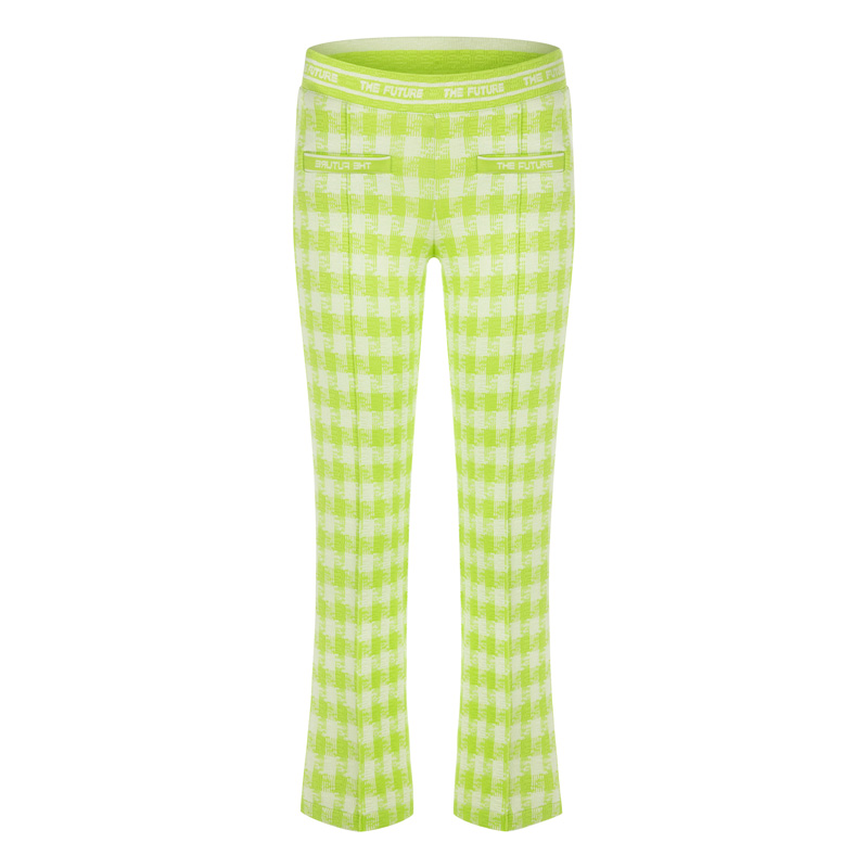 Cambio trousers RANEE EASY KICK PREPPY LIME PIED