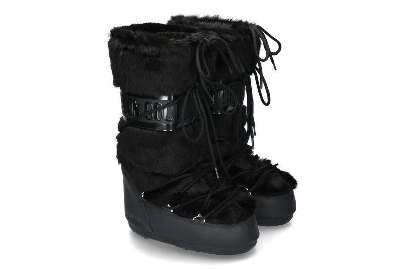 Moon Boot snow boot CLASSIC FAUX FUR BLACK