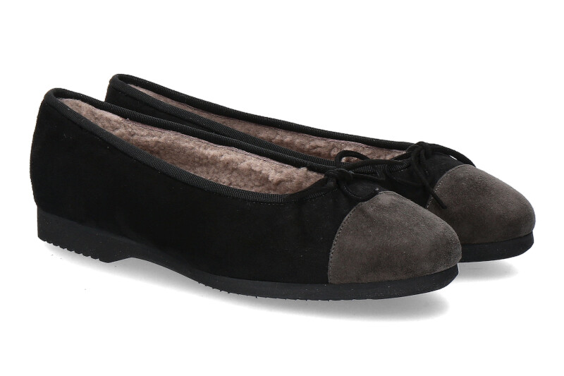 Unützer ballerina CAMOSCIO NERO NUTRIA