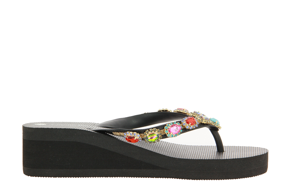 Chanclas Amazonia high heel Black