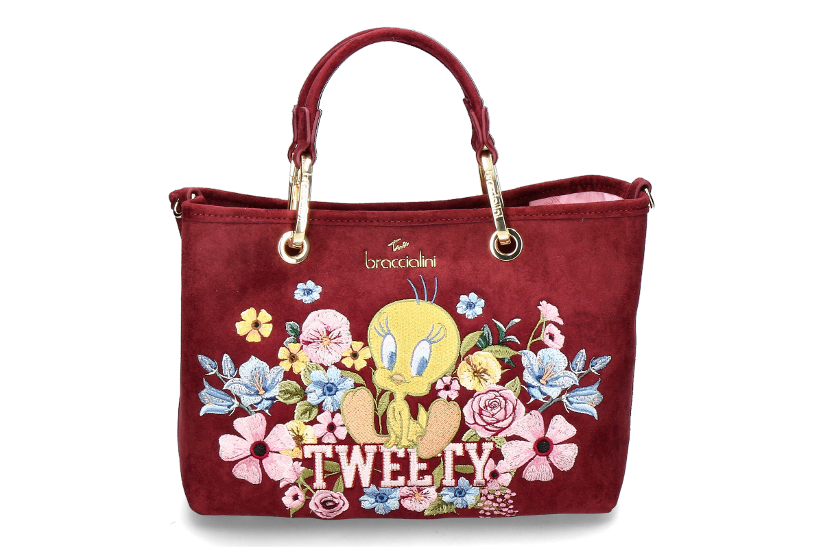 Braccialini  handbag BETH TWEETY BLOOM  - burgundy