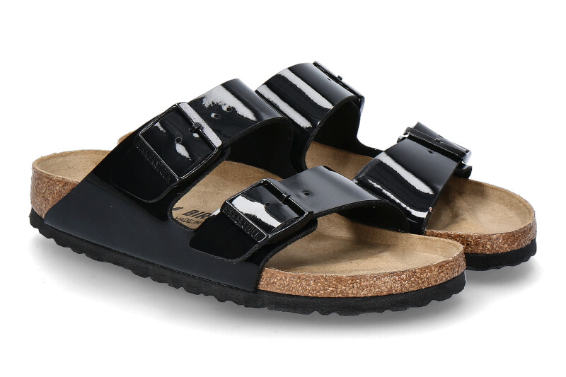 Birkenstock mule ARIZONA NORMAL BIRKO-FLOR- black patent