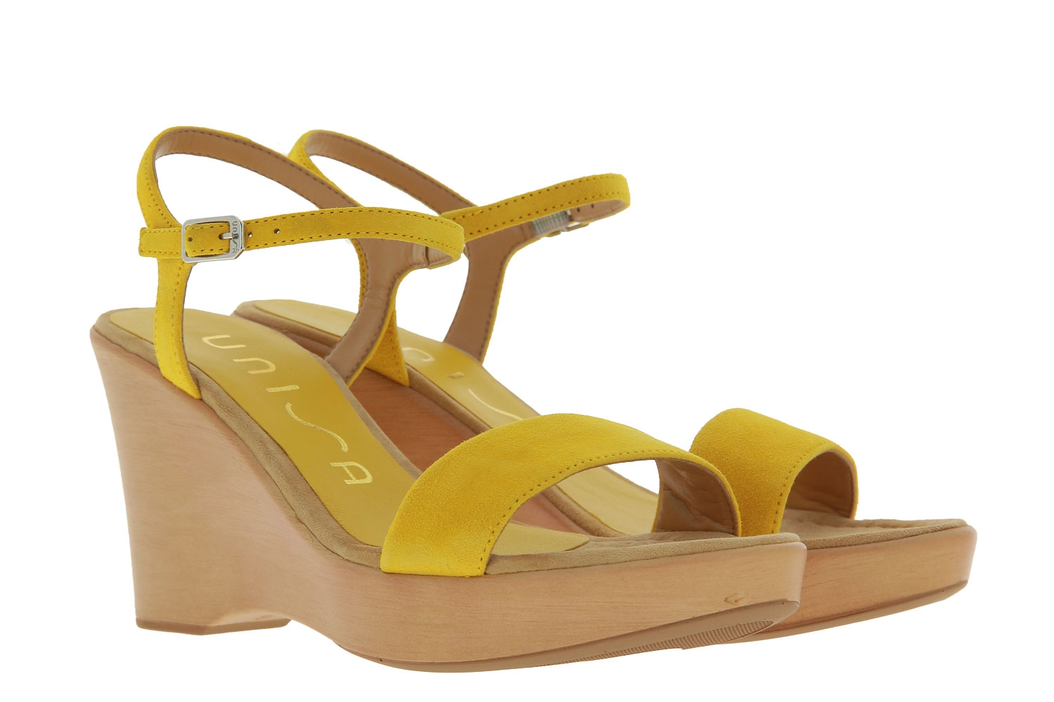 Unisa wedge sandal RITA YELLOW SUEDE