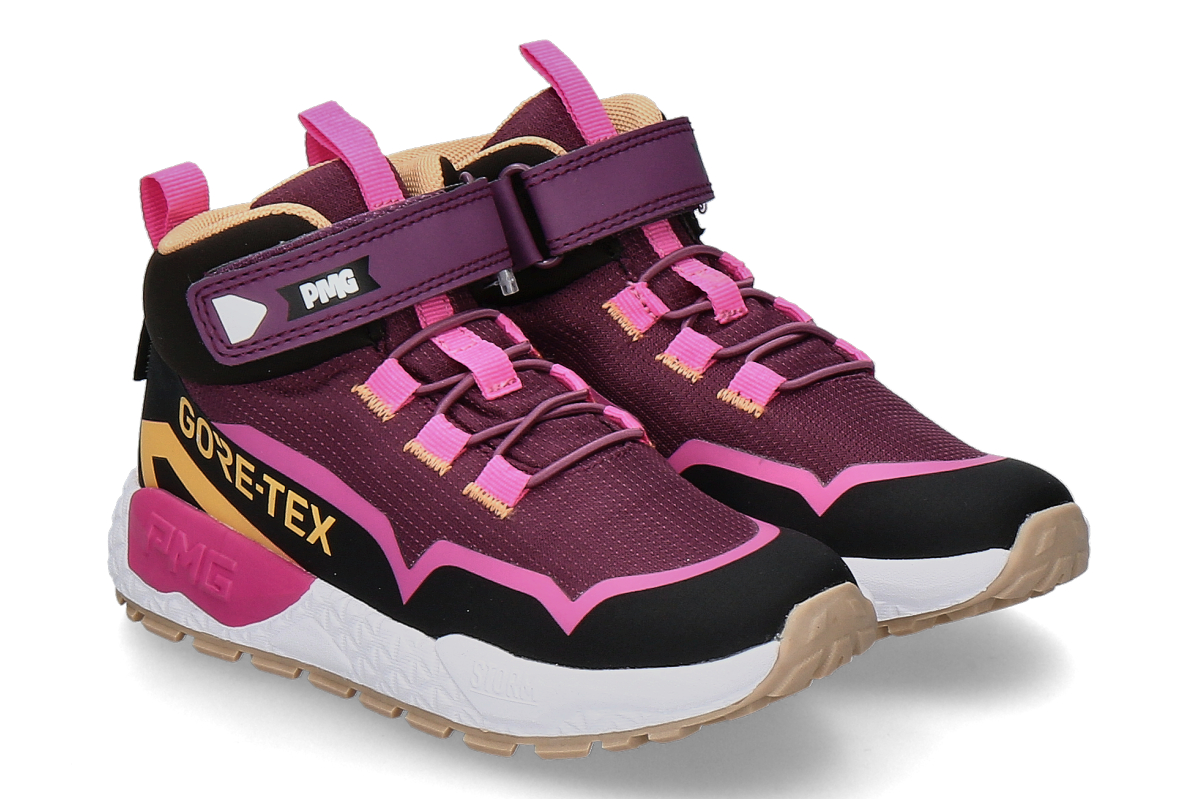 Primigi Mädchen Tex- Sneaker TESS NYLON- rosa/ pink/ schwarz