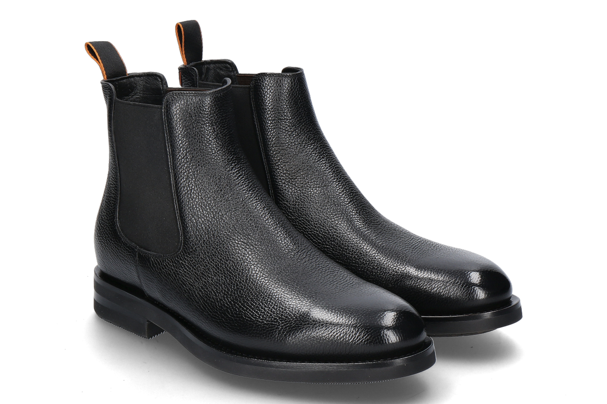  Santoni Chelsea boot for men ENVER- black/ schwarz 