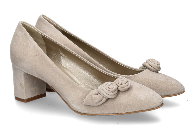 dirndl+bua traditional pumps 1942 ZIEGENVELOURS- beige