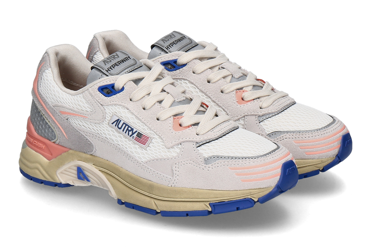 Autry women's- sneaker HYPERWAY MESH HU02- white/ peach
