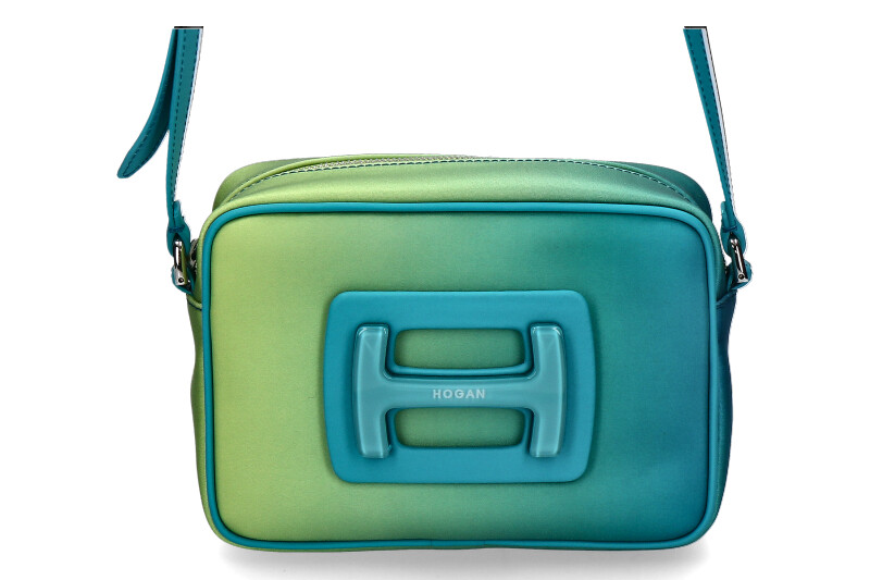 Hogan bag CAMERA BAG STAMPA GREEN TURCHESE