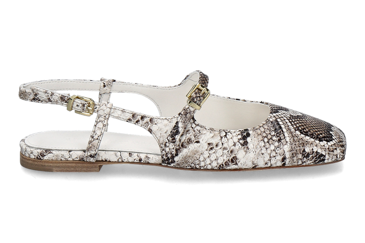 Kennel & Schmenger slingback ballerina LEILA NAPPA- beige/ multicolor