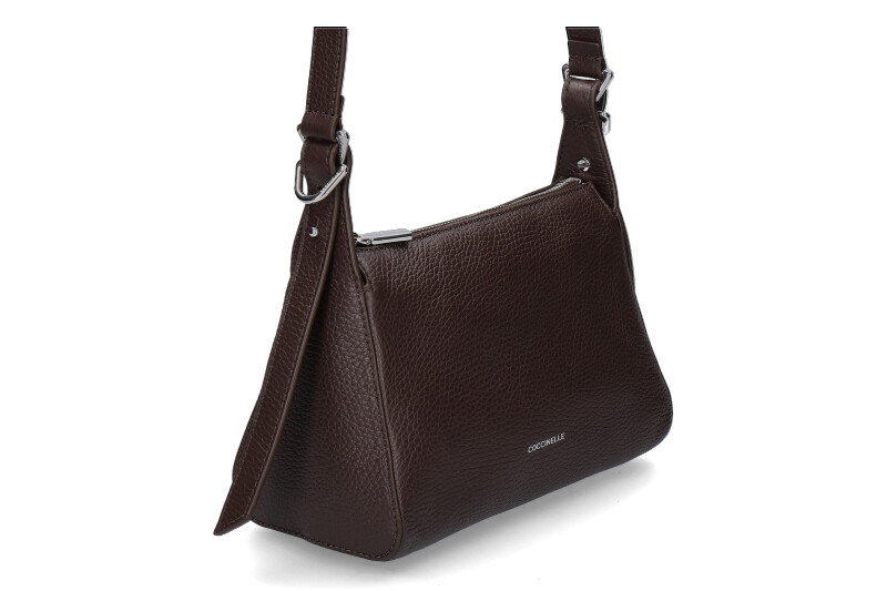 Coccinelle shoulder bag MINI BISHOP GRAINED LEATHER- fondant brown/braun Coccinelle shoulder bag MINI BISHOP GRAINED LEATHER- fondant brown/braun
