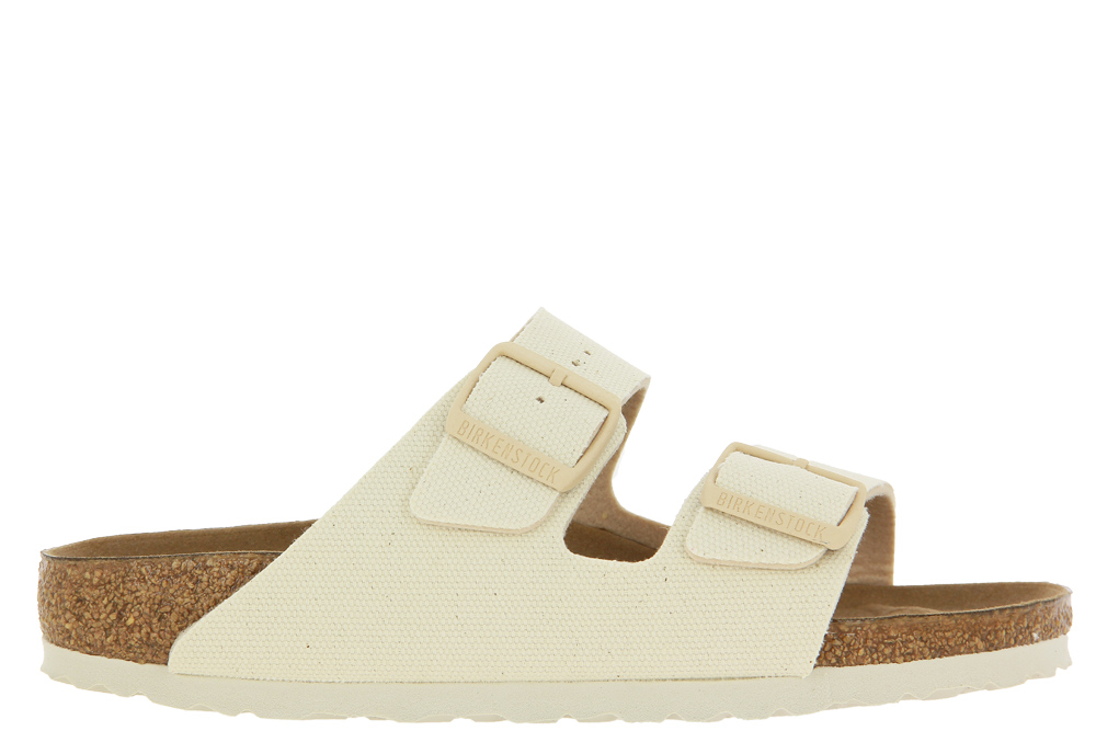 Birkenstock mules ARIZONA RIVET LOGO SCHMALE WEITE EGGSHELL