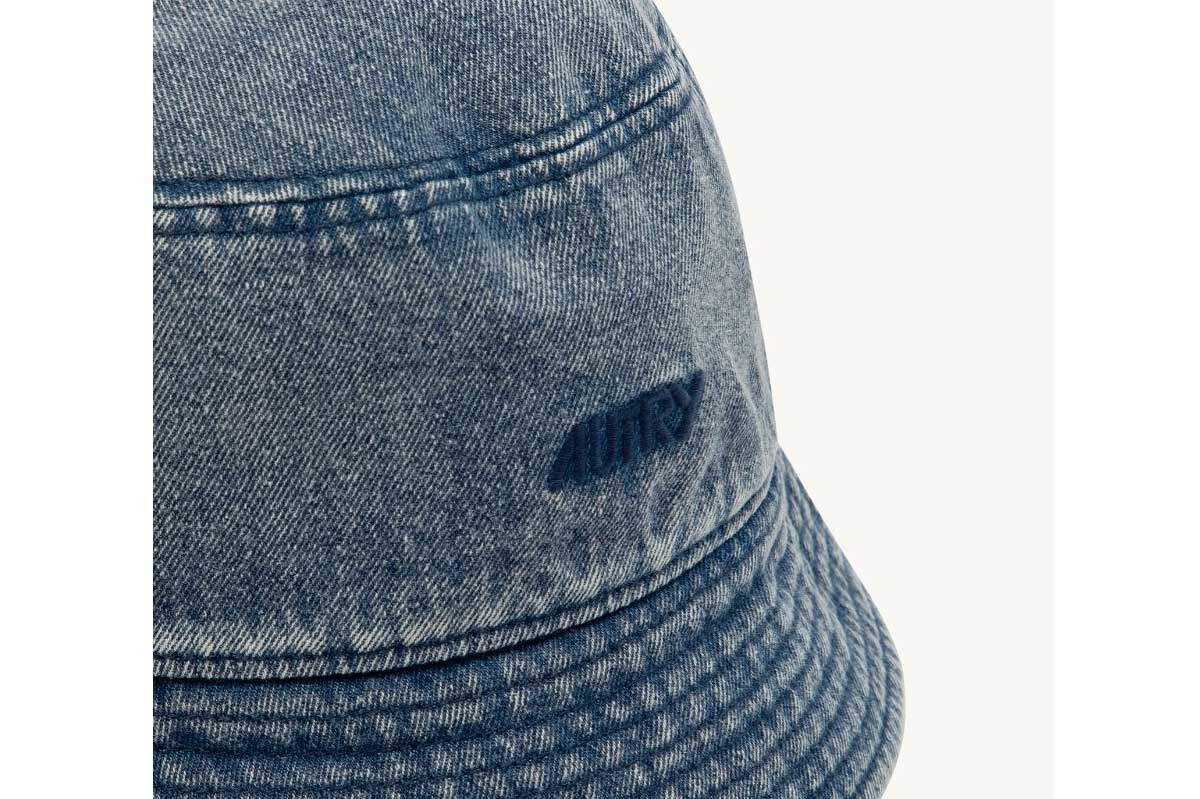 Autry unisex- bucket hat LOGO- jeans blue