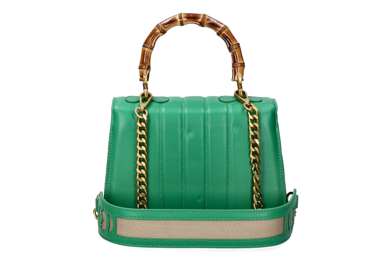 La Carrie handle bag LEATHER GREEN